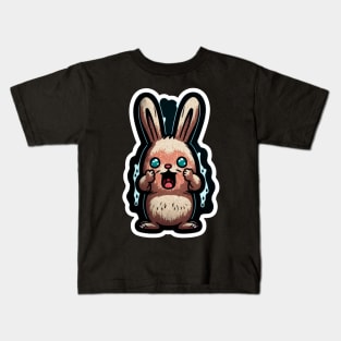 Frightened Bunny Kids T-Shirt